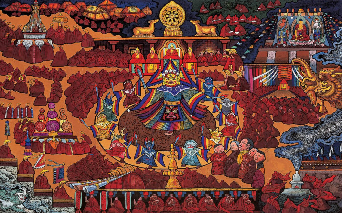Yamantaka Thangka, Tibetan Buddhist Art,