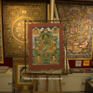 Green Tara – 24K Gold Detailed Thangka