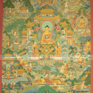 Life of Buddha – Master Quality 24K Gold Detailed Thangka