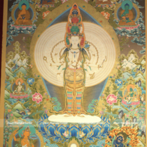 Avalokiteshvara – Master Quality 24K Gold Detailed Thangka
