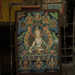 White Tara – 24K Gold Detailed Thangka (Masterpiece, Traditional Tibetan Style)