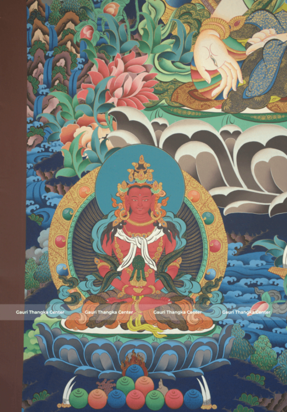 White Tara – 24K Gold Detailed Thangka (Masterpiece, Traditional Tibetan Style) - Image 5