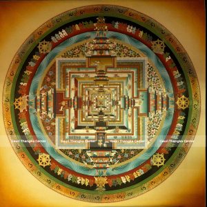 Kalachakra Mandala – Museum Quality 24K Gold Masterpiece Thangka