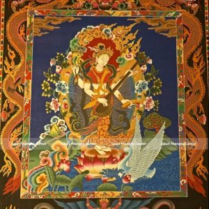 Saraswati Thangka – Traditional Hand-Painted Artwork | Newari