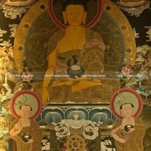 Shakyamuni Buddha – 24K Gold Detailed Thangka