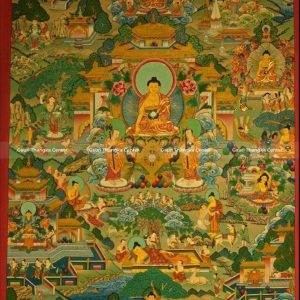 Life of Buddha – Master Quality 24K Gold Detailed Thangka
