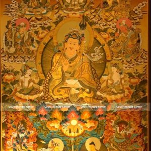 Guru Rinpoche (Padmasambhava) – 24K Gold Detailed Thangka