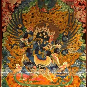 Phurba (Vajrakilaya) – 24K Gold Detailed Thangka