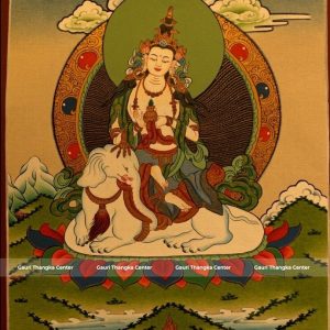 Samantabhadra (Pu Xian Pusa) – Traditional Thangka