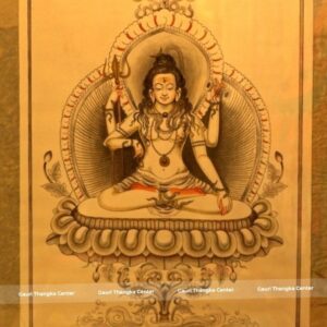 Shiva Thangka – Traditional Natural Color Artwork | Newari
