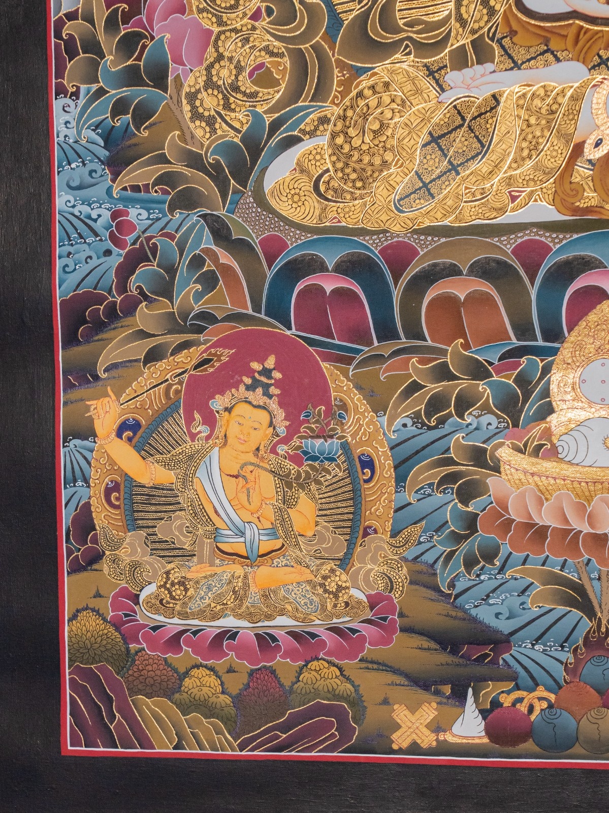 Chenrezig – 24K Gold Detailed Thangka - Image 5